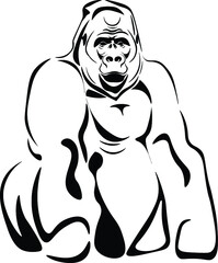 Gorilla Ape Monkey Vector