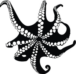 Obraz premium octopus on a white background