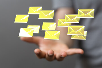 Network Communications with email symbol.