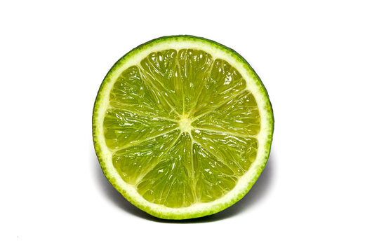 Lime Sliced Isolated on white background