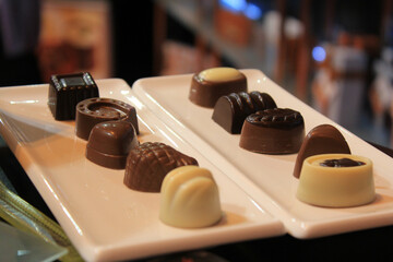 bombones de chocolate y crema