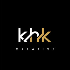 KHK Letter Initial Logo Design Template Vector Illustration