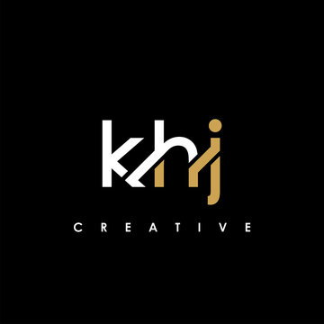 KHJ Letter Initial Logo Design Template Vector Illustration