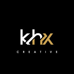 KHX Letter Initial Logo Design Template Vector Illustration