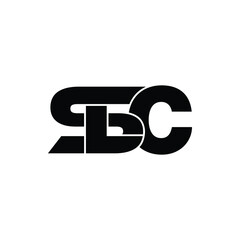 SLC letter monogram logo design vector