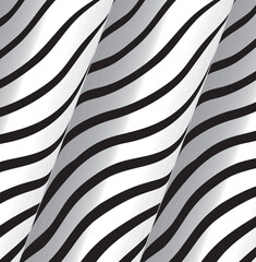 Fototapeta na wymiar Modern wavy curve strips abstract presentation background