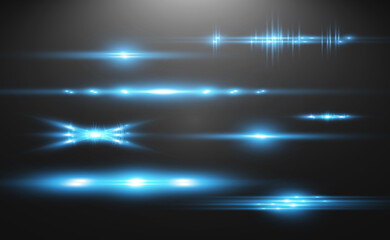 Light blue vector special effect. Glowing beautiful bright lines on a dark background.	
