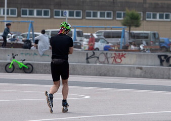 skater doing sports on the street
