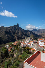 Fototapeta na wymiar village of Tejeda on the Gran Canaria mountains