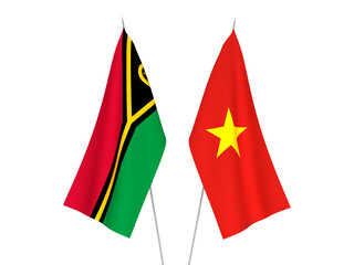 Vietnam and Republic of Vanuatu flags