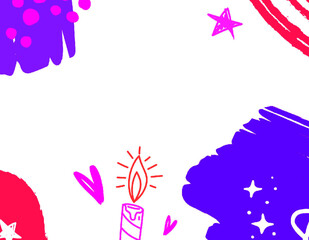 Abstract Colored Child Like Birthday Blog