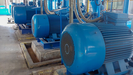 Electric motor factory equipment.