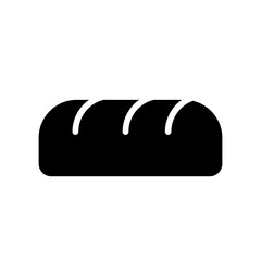 Bread icon Design Template. Illustration vector graphic. simple black glyph icon isolated on white background.  Perfect for your web site design, logo, app, UI