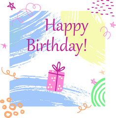 Paint Child Like Birthday Instagram Post