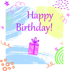 Paint Child Like Birthday Instagram Post