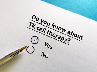 Questionnaire about therapy