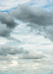 Sky and clouds during the day of the storm