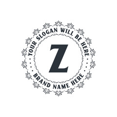 Luxury creative letter Z logo for company, Z letter logo free vector