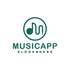 Music App Platform apps Logo Icon Designs