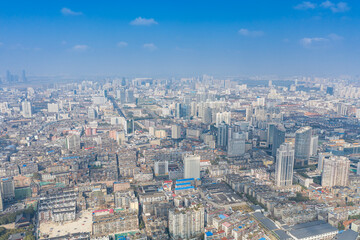 aerial view of the city