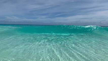 blue water and sky