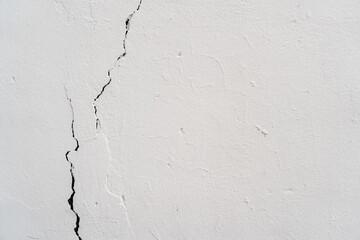 White wall texture with scratching cracks. Wallpaper.