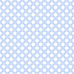 Seamless Geometric Pattern in Frosty Blue color in Tribal Style. High quality illustration for textile, wrapping, fabric, linen, clothes, apparel. Hand drawn watercolor surface design