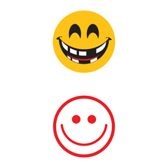Smile emotion icon vector illustration design template