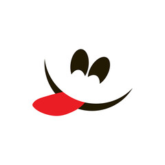 Smile emotion icon vector illustration design template