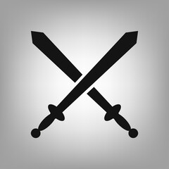 Sword icon for the interface of applications, games.