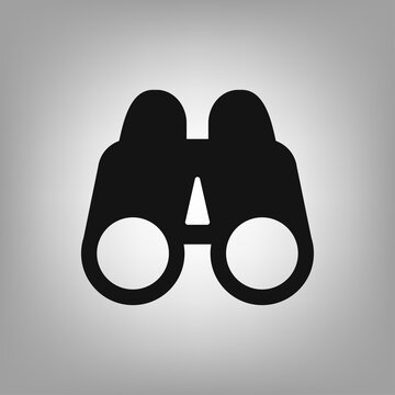 Binoculars icon for the interface of applications, games.