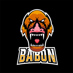 Babon sport or esport gaming mascot logo template, for your team