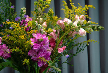 Fototapeta na wymiar Close up of a bunch of spring flowers