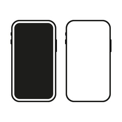 Set vector illustration mock-up of smart-phone