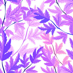 Fototapeta na wymiar Pattern with leaves