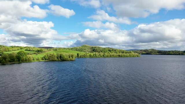 Aerial view of Lough Gill, County Sligo - Ireland