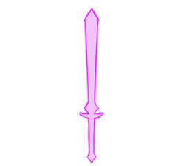 Purple shining sword