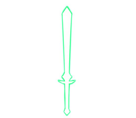 Green sword design