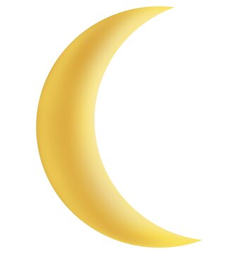 Bronzing Style Vector Moon PNG Transparent And Clipart Image For
