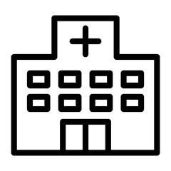 Hospital Icon Vector Art 病院のアイコン