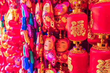 Naklejka premium chinese new year lanterns
