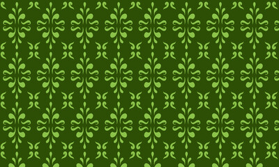 pattern with green leaf pattern