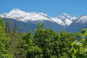 Berge im Goms, Kanton Wallis, Schweiz