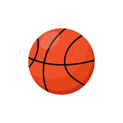 Fototapeta premium Basketball ball isolated on white background. Vector illustration