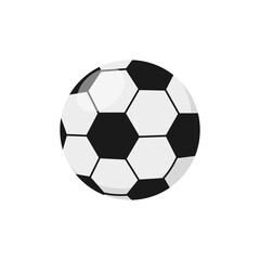 Football ball. Soccer ball isolated on white background. Vector illustration
