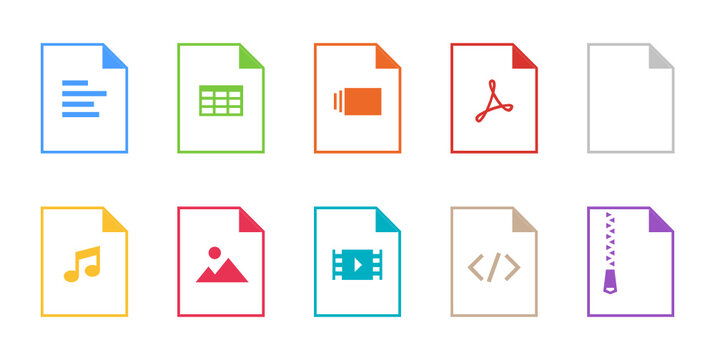 Document sheet outline icon pack forn download links