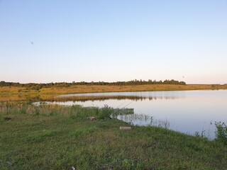 landscape with lake