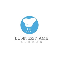 Hat chef logo template