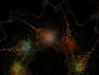 Imaginatory fractal background generated Image