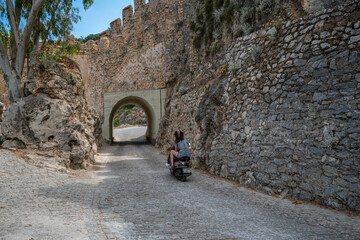 The historic road to Alanya Castle with scenic and amazing view, Alanya